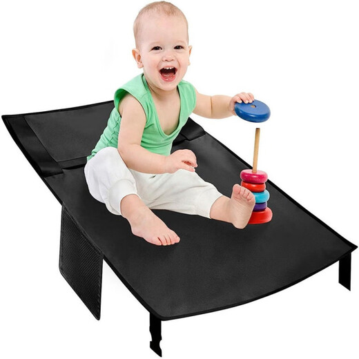 Yuhua Children's Portable Polding Airplane Vehicle Travel Bed Lit Sleeping Artefact on Long-Distance High-Speed ​​Rail Baby Sleeping Artefact Grey 79 * 44cm Children's Plane Pedal