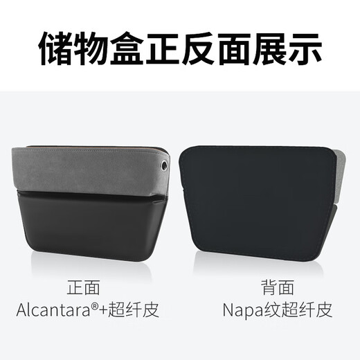 BIMLL BAlcantara storage box interior car multi-function vehicle storage box seat seat seam clip 6406 thickened seat seam storage box dark blue