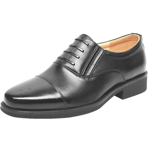 3515 strongman formal shoes men's three-joint leather shoes business casual top layer cowhide toe shoes for men black 40