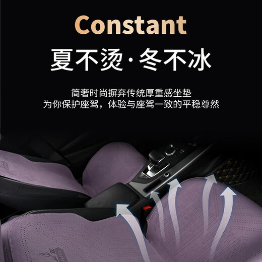 
Koh Junlu car seat cushion half-pack seat cover breathable new fur seat cushion four-season universal saddle cushion special seat standard model - [Business gray] NIO ET5ES6ES8ET7EC679