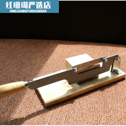 Chinese medicine slicer manual guillotine simple rice cake cutting knife Chinese herbal medicine cutter donkey hide gelatin cake knife nougat household household guillotine