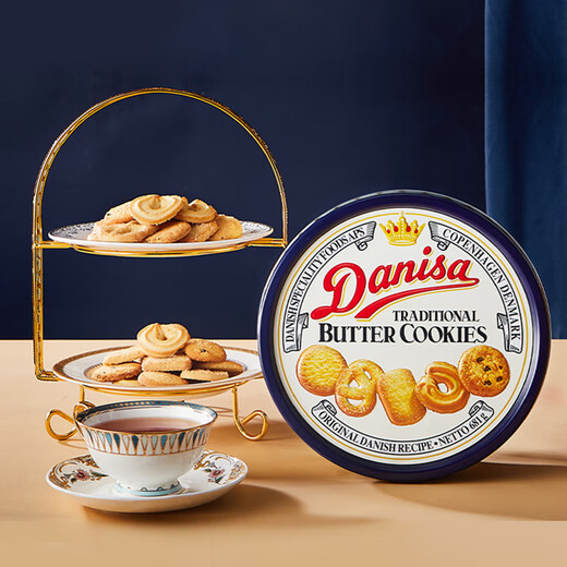 Crown Danisa Crown Danish Cookies 681G Continental Edition Boad Box Snacks 681G + 72G Box Box Pack