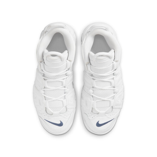 耐克（NIKE）官方男女童UPTEMPO大童运动鞋缓震部分皮面个性DH9719 100白/深藏青/白/深藏青 39