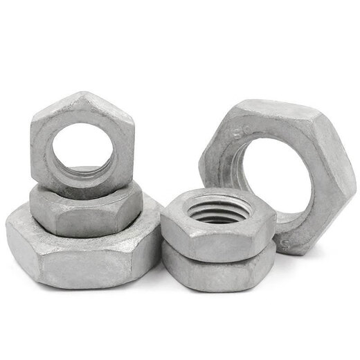 Hot-dip galvanized thin nut hot-dip galvanized flat nut GB6172 hexagonal flat female thin female screw cap M16 [10 pieces]
