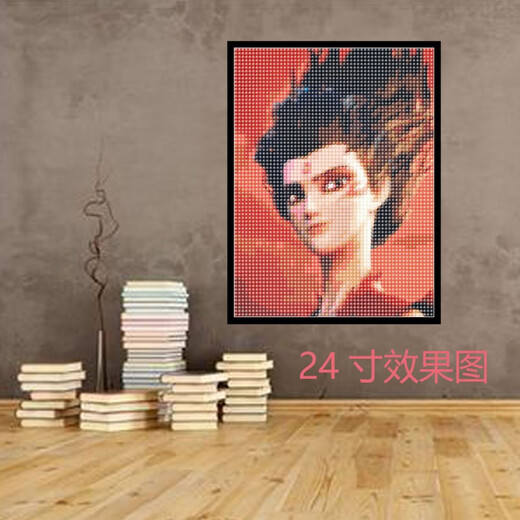 语森忆哪吒钉子画材料包敖丙画图钉画手工包纪念品魔童闹海周边生日礼物 钻石画--7371木质框+工具+彩盒