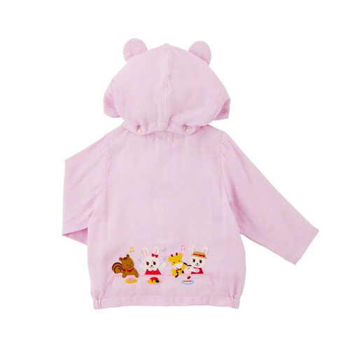 MIKIHOUSE sun protection cardigan spring and summer new style for boys and girls cartoon cute bear and bunny hooded jacket bunny style 110 cm