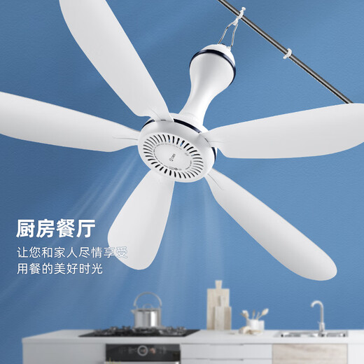 Emmet 700 mm Durchmesser großer Windkraft-Haushaltsdecke Lüfter Leuchtton Schlafzimmer Wohnzimmer Plastikmoskitonetz BED Kleine elektrische Lüfter 1050 Dreiblattmodell