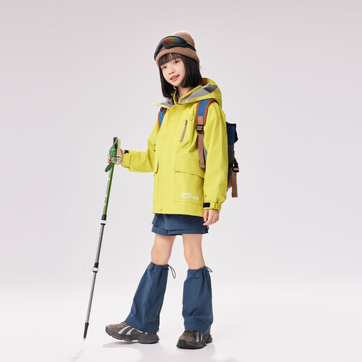 
EBAER Children's Charge Jacket Three-in-One 2024 Autumn Clothes Boys and Girls Outdoor Waterproof Top Sunset Wasabi 140