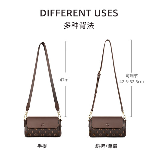 CALWAN KEODH Sitio web oficial bolso para mujeres Bolsas para mujeres Nuevos modos de moda Bolso de hombro de la madre de moda Regalo de cumpleaños para novia para novia [Café] Ligera de moda de lujo Moda de moda redonda de niña