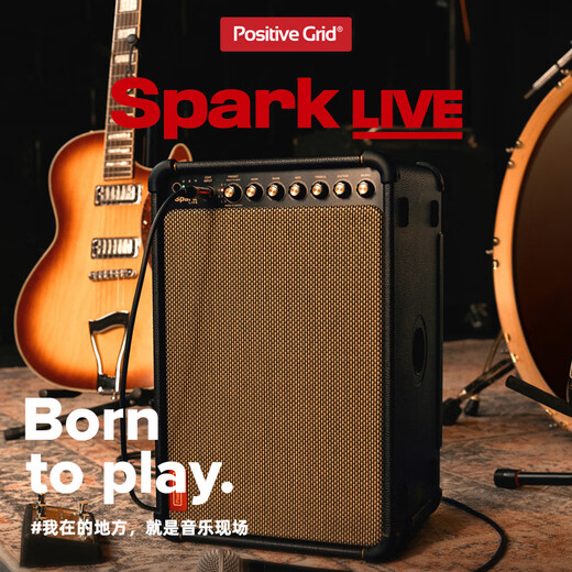 Positive Grid Smart Electric Guitar Speaker Spark LIVE Bass Guitar Outdoor Singing Electric Blowpipe Wireless Bluetooth Speaker Spark LIVE+Wireless Pedal+Gift Package