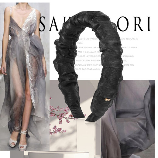 Cercoo cherry woven handmade simple high-ceiling temperament high-end wide hair hoop hairpin headband headband for women as a gift for girlfriend