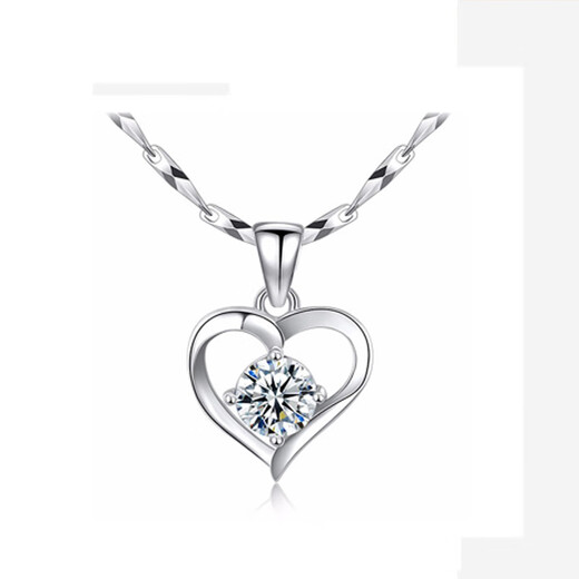 Outstanding old Phoenix quality platinum pendant without chain P950 platinum women's platinum necklace single pendant 18k clavicle chain single 1 Love Rubik's Cube single pendant