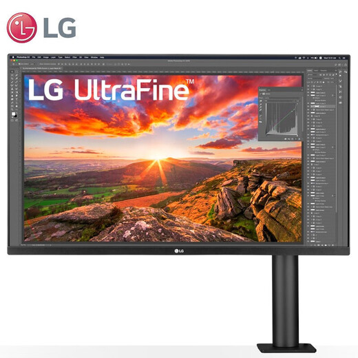 LG 32UN880K 31.5英寸4K办公设计显示器 Type-C反向充电 IPS   Ergo升降旋转支架 Mac外接 内置音箱 32UN880K