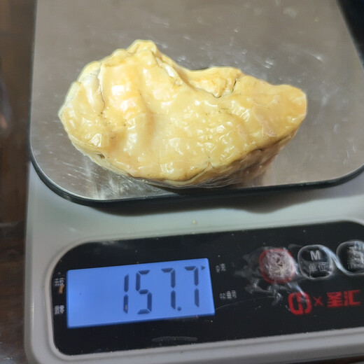 Desert paint (158g gold next door) handle piece, Laokeng clinker is highly jadeized, and the oil is pushed out by hand