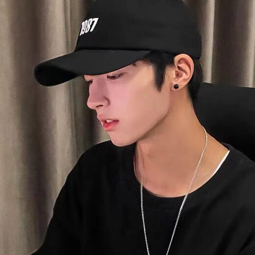 Platinum magnetic non-pierced ear clips geometric rhombus black and white high-end earrings trendy men and women personalized earrings hip-hop earrings geometric magnetic ear clips silver and black two pairs