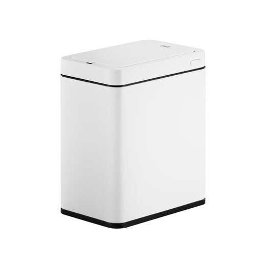 EKO poubelle intelligente 7L induction maison salon lumière luxe avec couvercle salle de bain en acier inoxydable cuisine avec écart 9230 modèle rechargeable en acier gris 7L livré avec 2 rouleaux de sacs poubelles