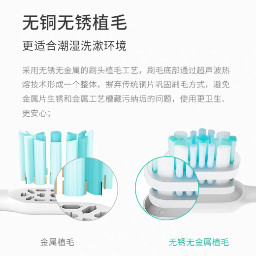 净倍康适配飞利浦电动牙刷头HX642A/HX642J/HX642C/HX684G/HX6250-10/HX6250-12/HX6013/HX6063替换头 牙菌斑洁净型白色【中软毛】4支装