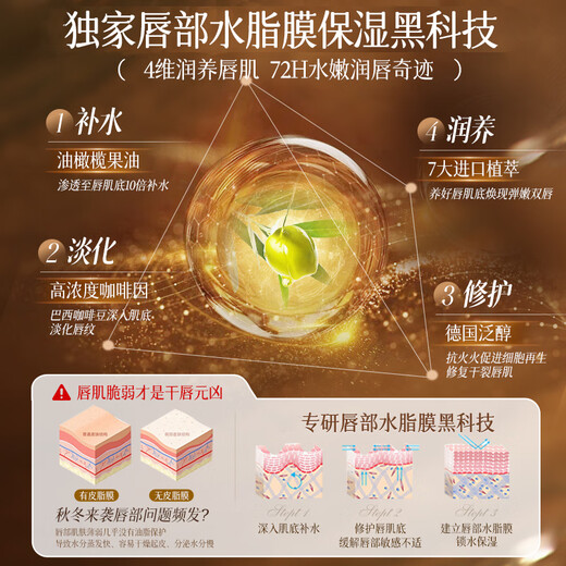 Beauty Talisman Color Changing Lipstick Moisturizing Nourishes Lips Lipstick Non-fading Non-stick Cup Ladies Lip Protector Anti-Drying New Year Gift