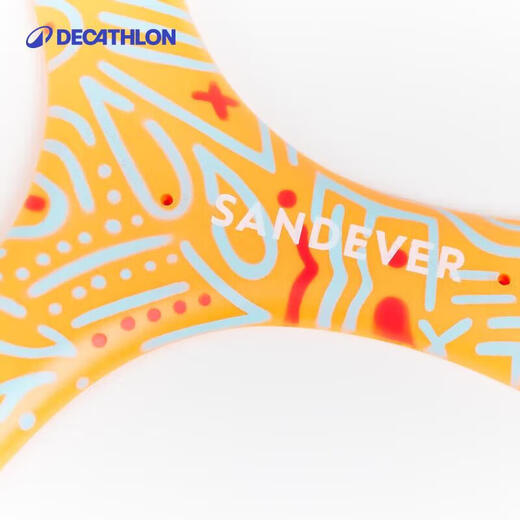 DECATHLON Durable Foam Boomerang Children's Fun Soft Frisbee Right Hand - Orange (Foam) 4356056