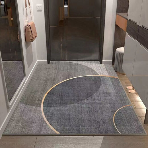 Xinlin silicone non-slip bottom entrance mat floor mat aisle living room door mat is stain-resistant, washable and light luxury minimalist 01 100*120 cm (environmentally friendly and can be cut)