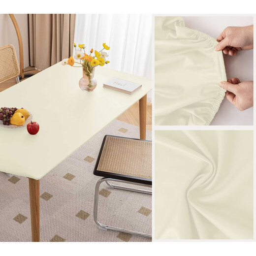 Rangqian customized all-inclusive tablecloth waterproof and oil-proof no-wash dining tablecloth coffee table fabric table cover table cover desk pad table cover-orange Customized contact customer service to confirm the price