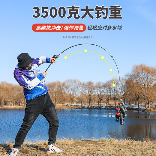
Dawa Zhulu Luya rod set straight handle spinning wheel full set of water drop wheel m-adjustment carbon fishing rod throwing rod sea fishing rod far-dropping rod 2.4 meters purple straight handle spinning wheel set