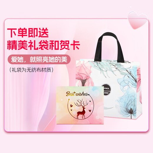 Mu Anning Mirror Makeup Mirror with Light Desktop LED Folding Makeup Mirror Chinese Valentine's Day Birthday Gift for Girl