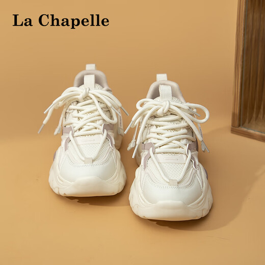 La Chapelle Chaussures féminines chaussures papa chaussures en mesh chaussures de sport légèrement respirant léger semelles épaisses chaussures de course femme doux mi zi q695 40