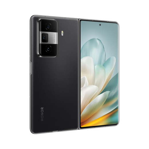 Ehrenmagie VS3 Neuer Klappbildschirm, dünne und lange Akkulaufzeit, Qinghai Lake Battery, Ehre Oasis Eye Protection Screen, 16+1t Fleece Schwarz, Foto 5G AI Smartphone