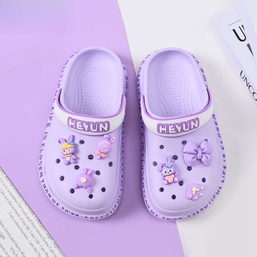 Remtin Children's Hole Chaussures Girls Slippers For Summer Sandals Girls Soft-Soxe Sandals Sandals pour les chaussures de plage parent-enfant de Mid-to-to-to-to-Garn
