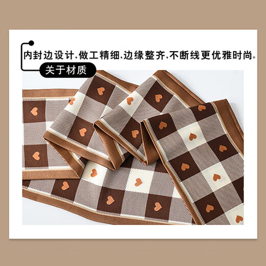 【姚晨同款】丝巾长条女秋季百搭发带领巾气质装饰搭配衬衫送妈妈 时尚元素黑白 14*150CM