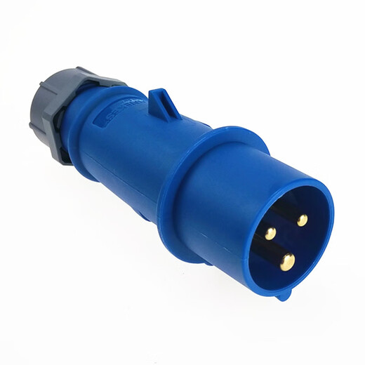 MNIEKNES欧标3芯防水工业插头 三孔航空电源插座220V 3芯16a插头(typ 248) 3孔32a明装插座(typ1421)