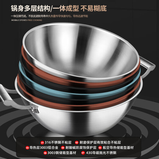 Sonorous steamer 316 stainless steel seafood steam pot steam sauna pot steam hot pot large capacity multi-layer soup pot stew pot steam pot large capacity multi-purpose with steaming tray steamer 28cm