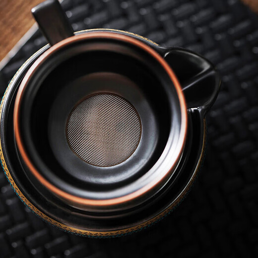 Tea art noble ancient charm automatic tea set 12-head tea ceremony lazy set household ceramic anti-scalding brewing tea set Chinese tea gift