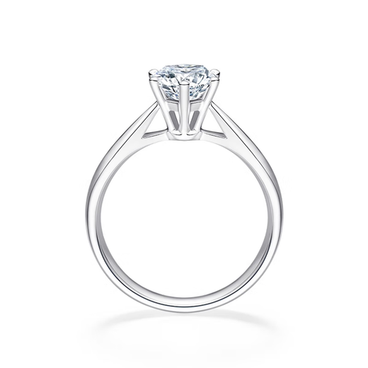 MKOU classic six-claw cultivated diamond ring wedding diamond ring proposal artificial diamond ring IGI+NGTC double certificate 1 carat heavy gold version PT950 platinum/D color/VVS2/IDEAL cut IGI+NGTC double certificate