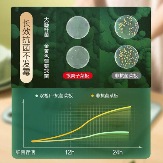 双枪防霉切菜板抗菌砧板家用案板刀板塑料面板