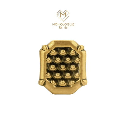 
Chow Tai Fook MONOLOGUE National Tide General Armor Guarding Courage Golden Transshipment Bead for Men and Women MR1477 Brave 17.5cm