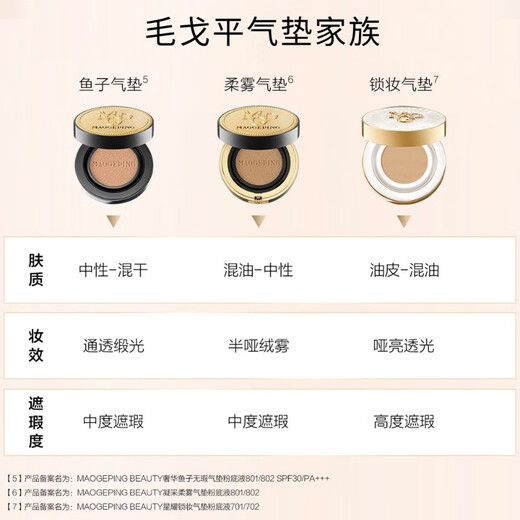 Mgpin Xingyao Lock Make Makeup Air Cushion Foundation Foundation Makeup Makeup Нелегко снять макияж макияж, осветляющий стойку и ту же модель 702 Синьяо замка макияжа воздушная подушка 14G + замена 14G