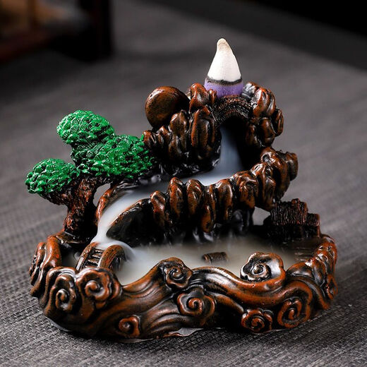 Mewai (incense burner) reverse flow incense tower incense creative ornaments aromatherapy household reverse flow incense grains toilet deodorizing incense 55 grains + road to wealth mixed fragrance