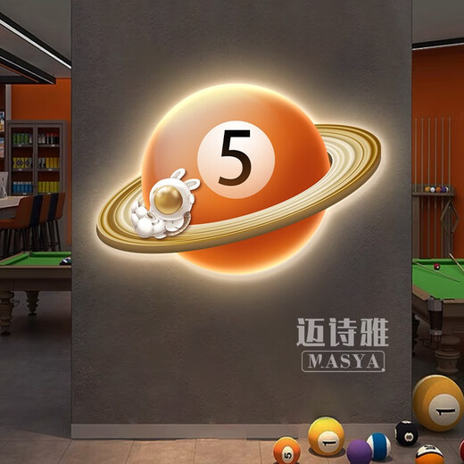 Shantoulin Village Billiard Hall Cerseration Картина Космос космонавт бильярдная комната фоновая настенная настенная картина