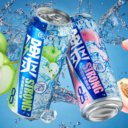 锐澳（RIO）洋酒 预调酒 鸡尾酒 果酒8度甜酒 强爽系列 330ml*12罐 中秋送礼