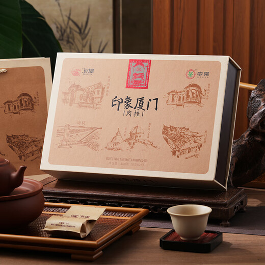 海堤（SEA DYKE）中茶乌龙茶武夷岩茶肉桂特级160g中火礼盒装茶叶商务伴手礼礼盒