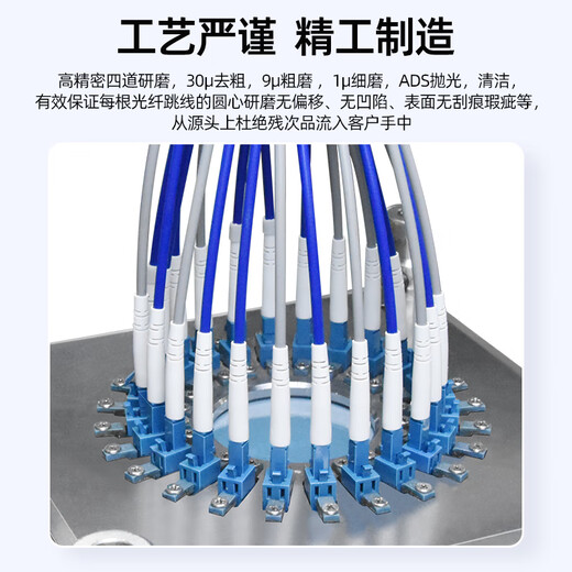 优普连 电信级铠装单模光纤跳线sc转sc-LC-FC-ST钢圈铠甲线 工程专用尾纤延长线防鼠咬阻燃 铠装单模单芯LC-SC 5米