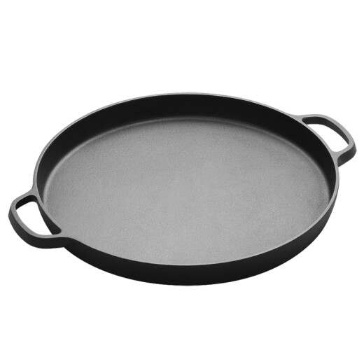 EDGING frying pan cast iron pancake pan household pig iron uncoated omelette pan steak pan thickened iron baking pan 28cm