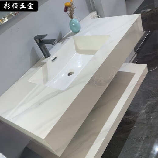 
Qinkaiyan slab wash basin ceramic [seamless one double layer] bathroom cabinet wash basin hotel bathroom washing fish belly white seamless basin [smart mirror with supporting hardware SPWY [80*50] 9856 pieces sold