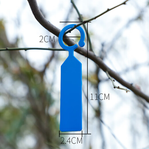 Benxinnong Etiqueta de jardinería Anillo Hebilla Plástico engrosado Impermeable Vivero Flor Uva Sandía Árbol frutal Planta Variedad Etiqueta Color mezclado (100 imágenes) Compre 200 y obtenga 100 gratis