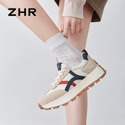 ZHR casual shoes for women in autumn retro sports thick sole shoes for women to increase height and make them look slimming shoes for women G686 Milan 36