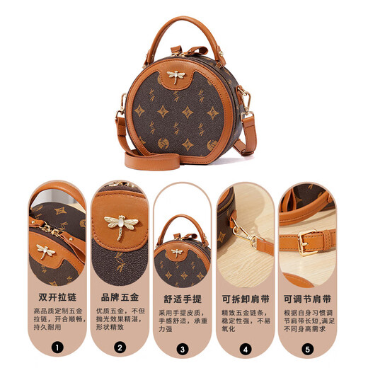 Rote Libellefly-Tasche Frauenbag 2025 Crossbody One Schulter modische Handtasche Geschenk zum Geburtstag der Freundin Chinesischer Valentinstag