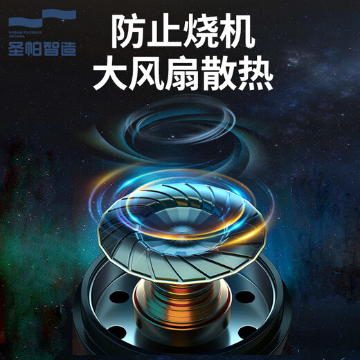 空压机气泵空气压缩机静音小型打气泵高压无油工业级双缸木工 圣帕15L1390W(纯铜电机无油)