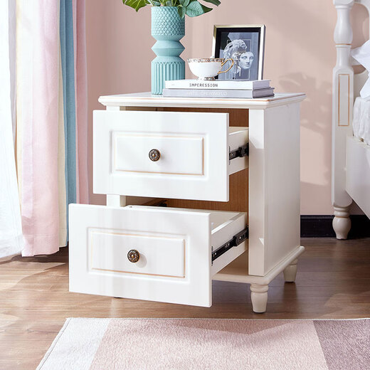 Lin's Home Bedside Table American Simple Bedroom Children's Bedside Table Storage Side Cabinet Storage Cabinet LS196B1-A